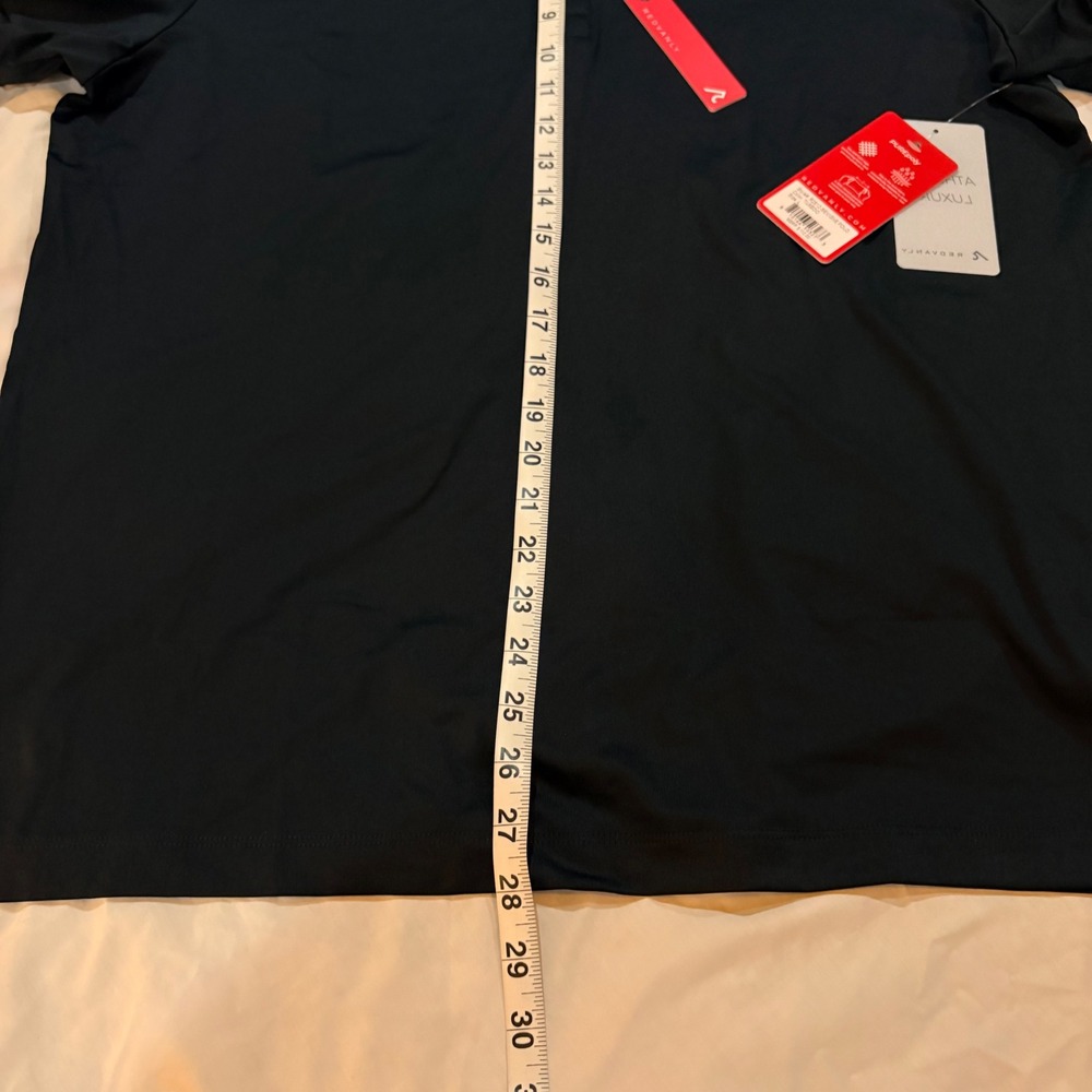 Redvanly Mens Sevigne Polo Shirt Tuxedo Black Blue White R2512 Size L NWT - Picture 6 of 8
